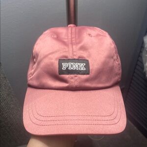 Pink Satin Baseball Cap